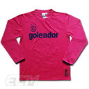 【SALE20%OFF】【GOL2021AW】Goleador G2442 スムースクルーネック ロングプラシャツ ピンク【ゴレアドール/フットサル/サッカー/...