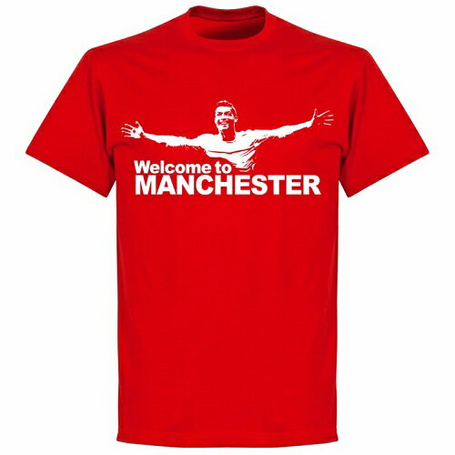 【国内未発売】RE-TAKE マンチェスターユナイテッド ロナウド Welcome to Manchester Tシャツ【サッカー/マンチェスターUTD/ポルトガル代表/Ronaldo/クリロナ】ネコポス対応可能