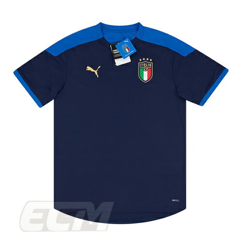 【予約ECM32】【国内未発売】【SALE】イタリア代表 トレーニングTシャツ ネイビー【20-21/サッカー/ユニフォーム/アズーリ/Italy】330