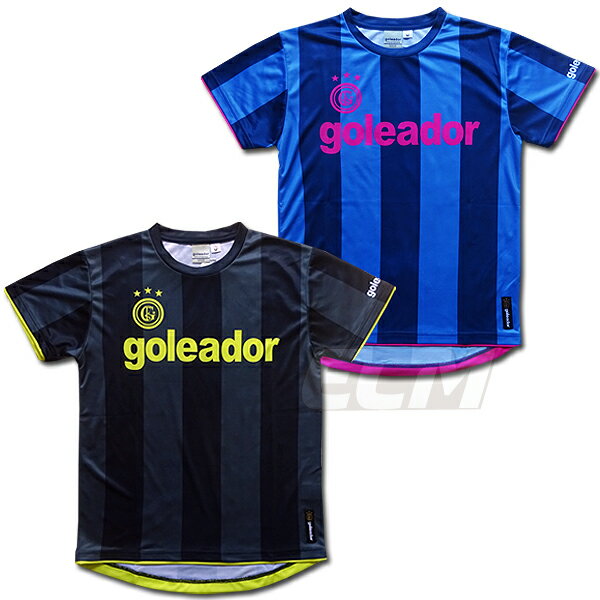 【GOL2022SS】Goleador G2489 昇華ストライプ プラクティスシャツ【ゴレアドール/フットサル/サッカー/トレーニング/Tシャツ】ネコポス対応可能