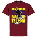 【予約RET01】RE-TAKE ロナウジーニョ レジェンドTシャツ エンジ【サッカー/FCバルセロナ/ブラジル代表/Ronaldinho】ネコポス対応可能