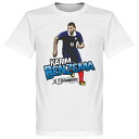 【予約RET06】RE-TAKE ベンゼマ La Phenomene ホワイト Tシャツ【サッカー/レアルマドリード/フランス代表/Benzema】ネコポス対応可能