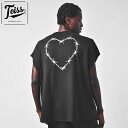 TSS1717【国内未発売】TOISS トイス バックプリントタンクトップTシャツ Heart ブラック【サッカー/トイス/ネイマール/NEYMAR/ブラジル代表】ネコポス対応可能