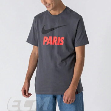 【国内未発売】パリサンジェルマン SWOOSH CLUB Tシャツ ダークグレー【サッカー/21-22シーズン/PSG/Paris Saint-Germain /トレーニング】ネコポス対応可能