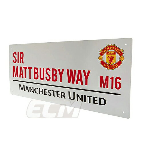 マンチェスターユナイテッド オフィシャルグッズ ストリートサイン "SIR MATT BUSBY"