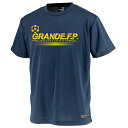 【オススメ】GFPH20035GRANDE FP プロトタイプ モノグラムプラクティスシャツ ネイビーxイエロー【グランデ/サッカー/フットサル/サポーター/ト...
