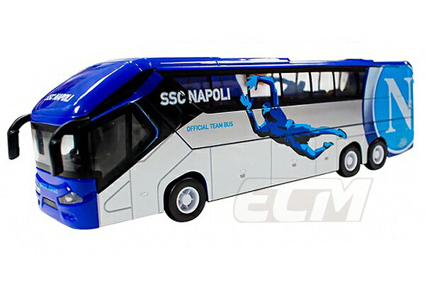 【国内未発売】SPE03ナポリ オフィシャルグッズ バス模型 (1:50)【モデルカー/Napoli/セリエA/サッカー】