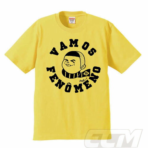 R黄TECムンディアル x MORI ARTWORK "VAMOS FENOMENO" Tシャツ イエローネコポス対応可能