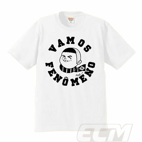 R白TECムンディアル x MORI ARTWORK "VAMOS FENOMENO" Tシャツ ホワイトネコポス対応可能