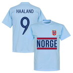 【予約RET06】RE-TAKE ノルウェー代表 Team Tシャツ 9番ハーランド スカイ【サッカー/マンチェスターシティ/Norway/Haaland】ネコポス対応可能