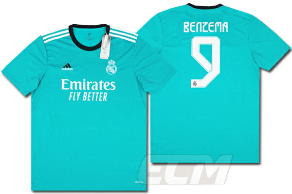 【予約ECM32】【国内未発売】レアルマドリード サード 半袖 9番 ベンゼマ【21-22/サッカー/スペインリーグ/Real Madrid/ユニフォーム】