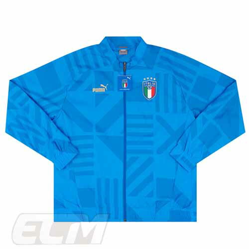 【予約ECM32】【国内未発売】【SALE】イタリア代表 プレマッチジャケット ブルー【22-23/Italy/サッカー/トレーニング/アズーリ】330