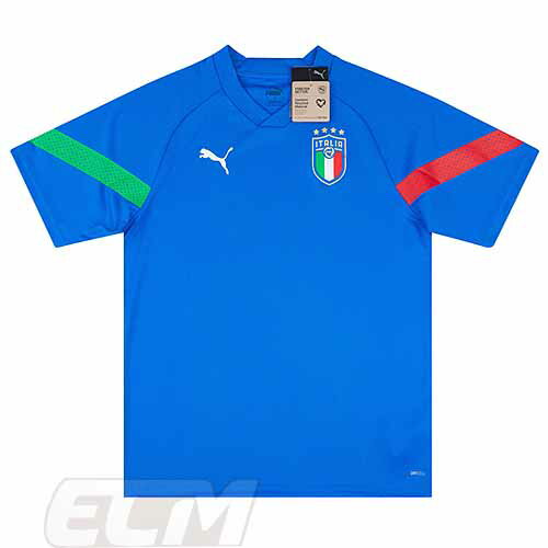 【予約ECM32】【国内未発売】【SALE】イタリア代表 トレーニングシャツ ブルー【22-23/Italy/サッカー/トレーニング/アズーリ】330