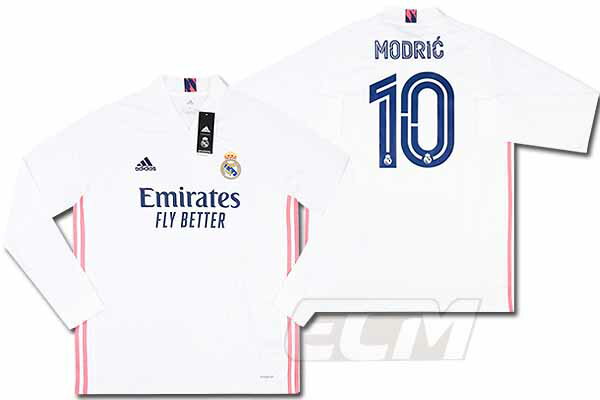 【予約ECM32】【オススメ】レアルマドリード ホーム 長袖 10番 モドリッチ【20-21/サッカー/ユニフォーム/Real Madrid/スペインリーグ/Modric】