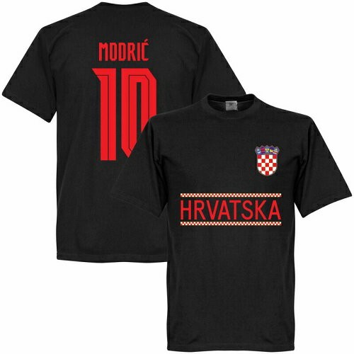 【予約RET06】2022【国内未発売】RE-TAKE クロアチア代表 2022ver モドリッチ 10番Tシャツ ブラック【サッカー/Croatia/Modric/Worldcup/W杯/ワールドカップ】ネコポス対応可能