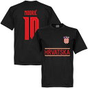 2022RE-TAKE クロアチア代表 2022ver モドリッチ 10番Tシャツ ブラックネコポス対応可能