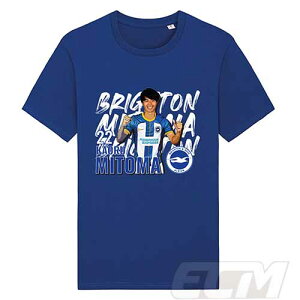 BHA22【国内未発売】ブライトン・アンド・ホーヴ・アルビオンFC 三笘 セレブレーションTシャツ ブルー【Brightonサッカー/22-23/プレミアリーグ】ネコポス対応可能