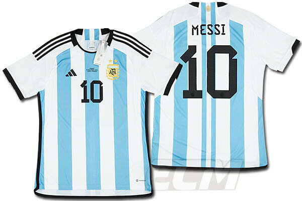 2つ星FINAL【国内未発売】アルゼンチン代表 ホーム 決勝モデル 半袖 10番メッシ【サッカー/Messi/22-23/カタールW杯/ユニフォーム】