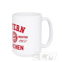 【BAY10】32459【国内未発売】バイエルンミュンヘン オフィシャルグッズ Rekordmeister ホワイト マグカップ【サッカー/ブンデスリーガ/Bayern Munchen】