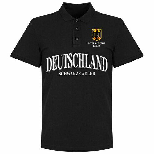 RE-TAKE ラグビードイツ代表 ポロシャツ ブラックネコポス対応可能