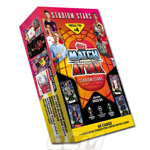 【予約TOP02】メガ缶4【国内未発売】TOPPS Match Attax 23-24 チャンピオンズリーグ メガ缶4【サッカー..