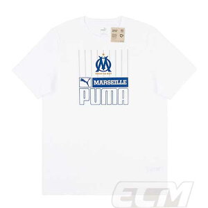 【予約ECM32】【SALE】【国内未発売】オリンピック・マルセイユ コアTシャツ ホワイト【22-23/Marseille/サッカー/リーグアン/トレーニングウェア】330