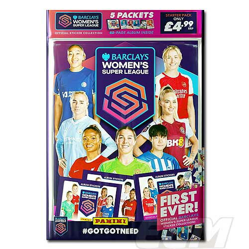 【予約PRE22】ST【国内未発売】PANINI Women's Super League 2024 オフィシャルステッカー スターターパック【サッカー/パニーニ/女子サッカー/アーセナル/チェルシー/マンチェスターシティ/リバプール】