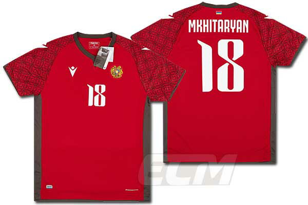 【予約ECM32】【国内未発売】アルメニア代表 ホーム 半袖 18番 ムヒタリアン【サッカー/20-21/ユニフォーム/Mkhitaryan/Armenia/M...
