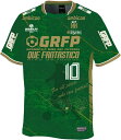 GFPH24010【予約GFP04】GRANDE FP x 見木友哉 コラボプラシャツ 10番TOMOYA 半袖 グリーン【グランデ/サッカー/フットサル/サポ...