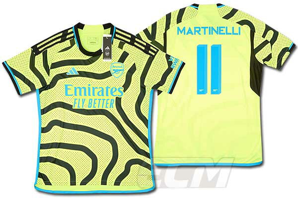 【予約ECM32】【国内未発売】アーセナル アウェイ 半袖 11番 マルティネッリ【23-24/サッカー/プレミアリーグ/Arsenal/ユニフォーム】