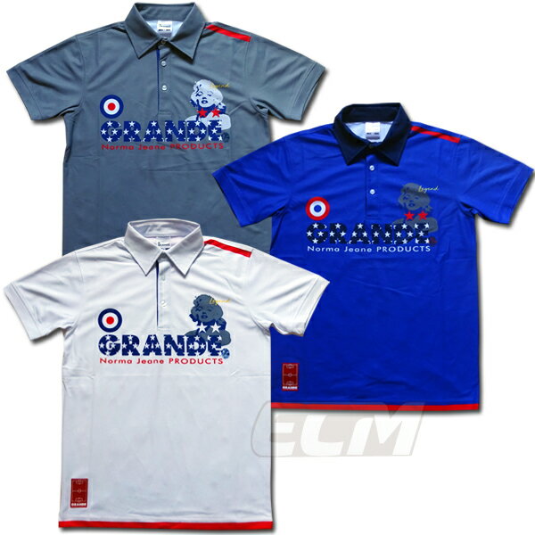 【SALE30％OFF】限定ポロモンローGRANDE x ECムンディアル コラボ ポロシャツ"Legend polo Noma Jeane"【グランデ/サッカー/サポーター/ゴール裏/マリリン・モンロー】ネコポス対応可能