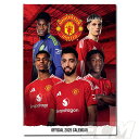 【SALE20%OFF】【ECM10】【国内未発売】マンチェスターUTD 2025 A3壁掛けカレンダー ポスターサイズ【プレミアリーグ/サッカー/Manhce...