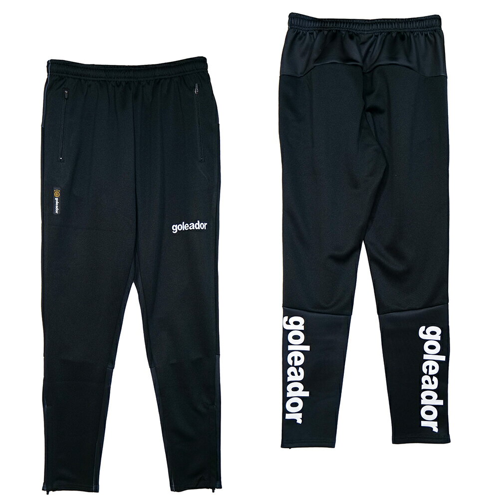 【GOL2025SS】Goleador G2646 スムースジャージ ダンボールニット コンビネーション パンツ ブラック【ゴレアドール/フットサル/サッカー/...
