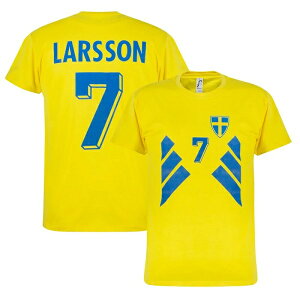 【予約RET06】【国内未発売】RE-TAKE レトロ1994 スウェーデン代表 7番ラーション Tシャツ イエロー【サッカー/ワールドカップ/Sweeden/Lasson】ネコポス対応可能
