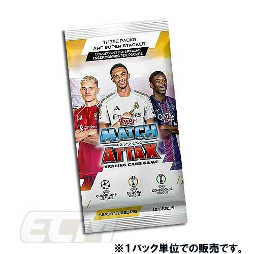 【TOP02】【国内未発売】TOPPS Match Attax 25-26 チャンピオンズリーグ パック販売【サッカー/トレカ/..