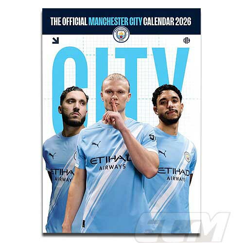 【ECM10】【国内未発売】マンチェスター・シティ 2026 オフィシャル A3壁掛けカレンダー ポスターサイズ 【プレミアリーグ/Manchester City/フォーデン/ハーランド/サッカー】