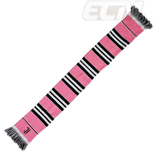 【JUV05】JU031C【国内未発売】ユベントス オフィシャルグッズ ボーダーマフラー ピンク【セリエA/サッ..