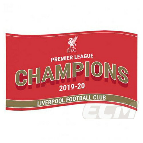 LIV01リバプール 公式グッズ プレミアリーグ19-20優勝記念 "EPL Champions” フラッグネコポス対応可能