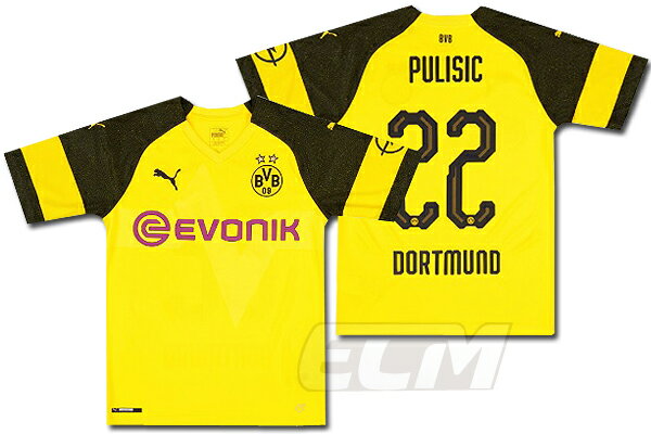 再再販 予約ecm32 Sale ボルシア ドルトムント ホーム 半袖 22番 プリシッチ サッカー Dortmund 18 19 ブンデスリーガ Pulisic Kn Owled Ge