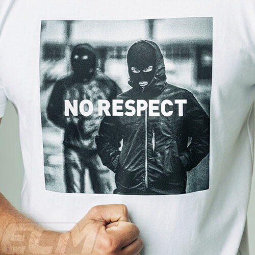 TFO21【国内未発売】NO RESPECT フォトプリント Tシャツ ホワイト【サッカー/サポーター/応援Tシャツ/ウルトラス】ネコポス対応可能