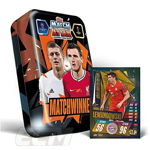 限定缶 TOP02TOPPS Match Attax 20-21 チャンピオンズリーグ 限定缶 