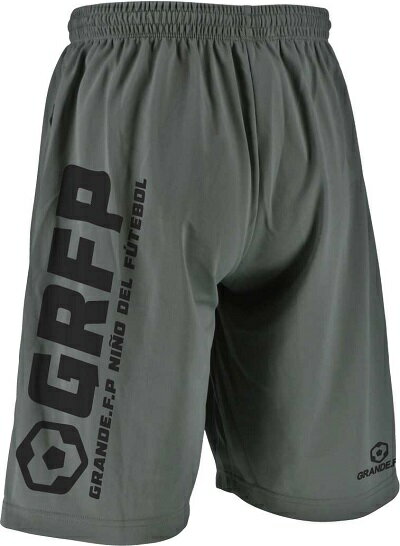 【GFP21SS】GFPH21706【定番】GRANDE FP GRFP ドライメッシュハーフパンツ　ダークグレーxブラック【グランデ/サッカー/フットサル/トレーニング】ネコポス対応可能