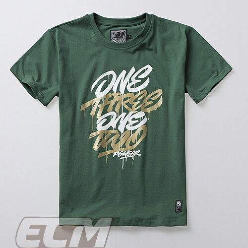 【国内未発売】PGWEAR OneThreeOneTwo Tシャツ グリーン【サッカー/サポーター/応援Tシャツ/ウルトラス】TFO01 ネコポス対応可能