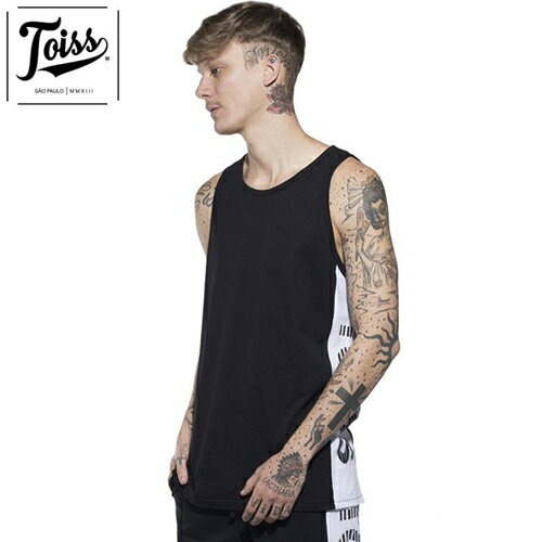 【国内未発売】TSS1714TOISS サイドボーダーロゴタンクトップ ブラック【サッカー/トイス/ネイマール/NEYMAR/ブラジル代表】ネコポス対応可能