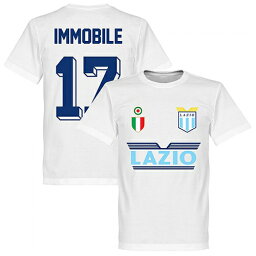 【予約RET06】ホワイト17RE-TAKE ラツィオ Team Tシャツ 17番 インモービレ ホワイト【サッカー/Lazio/Immobile/セリエA】ネコポス対応可能