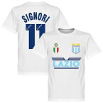 【予約RET06】ホワイト11RE-TAKE ラツィオ Team Tシャツ 11番 シニョーリ ホワイト【サッカー/Lazio/Signori/セリエA】ネコポス対応可能