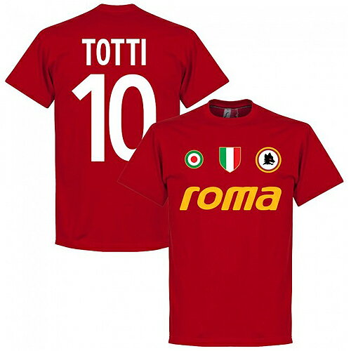 【予約RET06】エンジ10RE-TAKE ASローマ Team Tシャツ 10番 トッティ エンジ【サッカー/Roma/Totti/セリエA】ネコポス対応可能