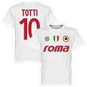 【予約RET06】ホワイト10RE-TAKE ASローマ Team Tシャツ 10番 トッティ ホワイト【サッカー/Roma/Totti/セリエA】ネコポス対応可能