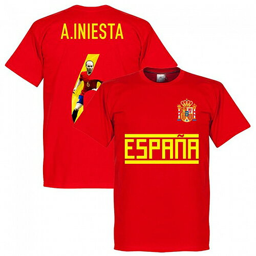 RE-TAKE イニエスタ SPAIN GALLRY Tシャツ レッドネコポス対応可能