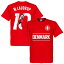 【予約RET06】RE-TAKE ミカエル・ラウドルップ DENMARK GALLRY Tシャツ レッド【サッカー/Laudrup/デンマーク代表/ヴィッセル神戸】ネコポス対応可能 4,290円
